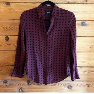 Madewell Silk Button Down Blouse